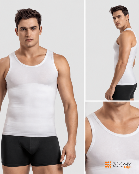 Camiseta Reductora Pro para Hombre — Aplana y Define al Instante